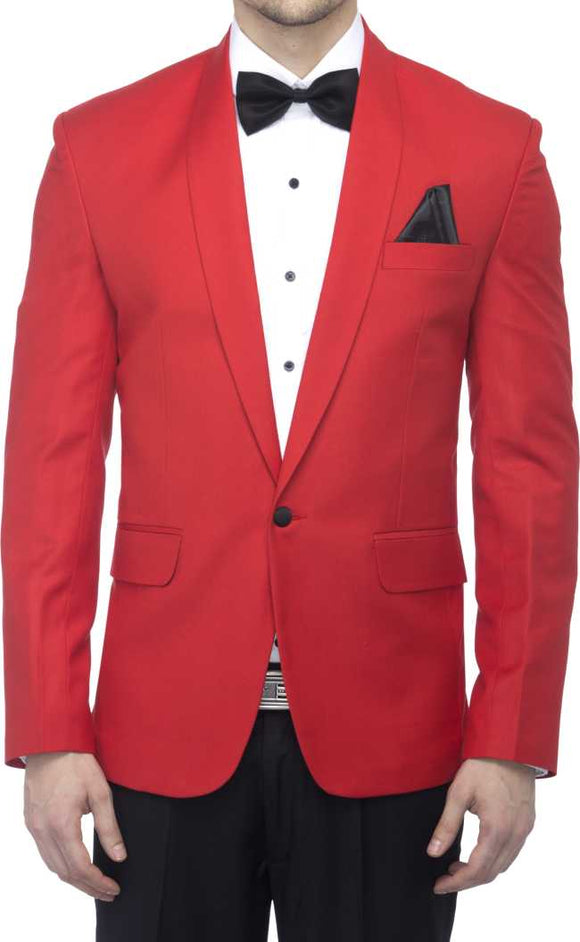 Single Breasted Party Men Full Blazer (Red) - Test Product Don't Buy