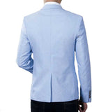 Single Breasted Formal, Casual Men Full Sleeve Blazer (Light Blue) - Test Product Don't Buy