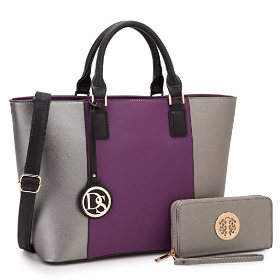 Women's Handbags Purses (Purple, Grey) - Test Product Don't Buy