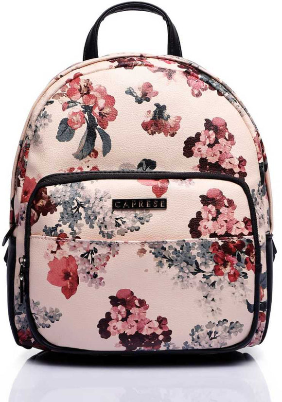 Backpack White Floral Printed Backpack (Multicolor) - Test Product Don't Buy