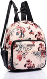 Backpack White Floral Printed Backpack (Multicolor) - Test Product Don't Buy