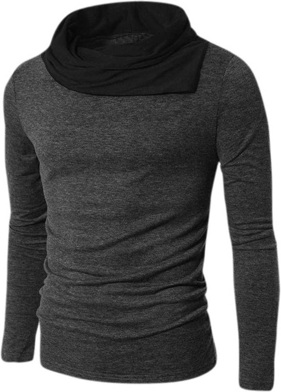 Men Turtle Neck T-Shirt (Black, Blue, Grey, Purple) - Test Product Don't Buy